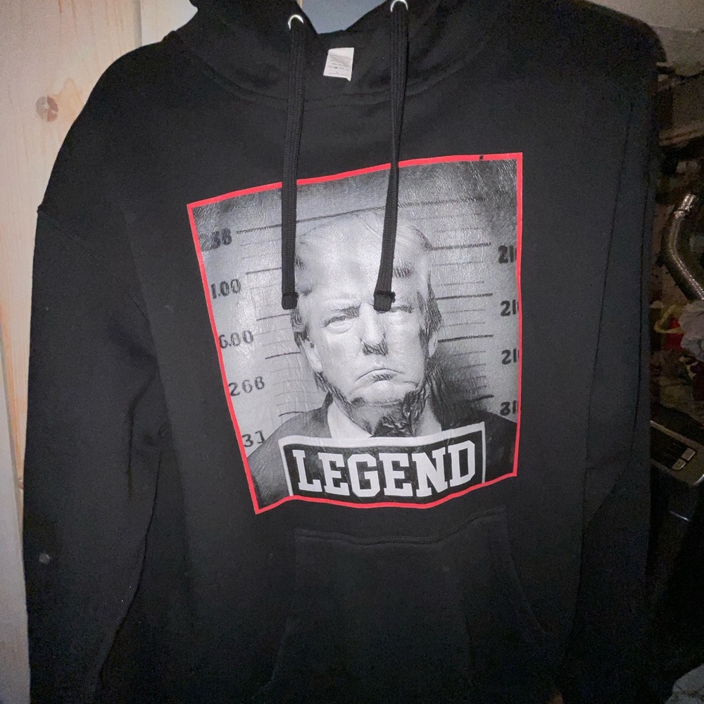 Trump Legend Graphic Black Hoodie